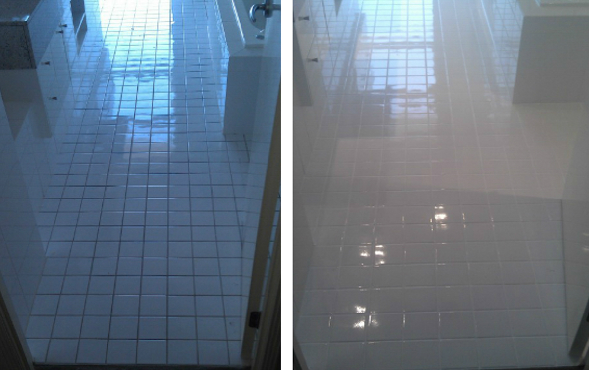 tile cleaning and coloursealing job