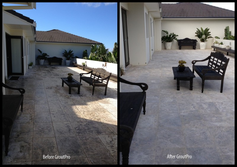 Clean and Seal Stone Courtyard
