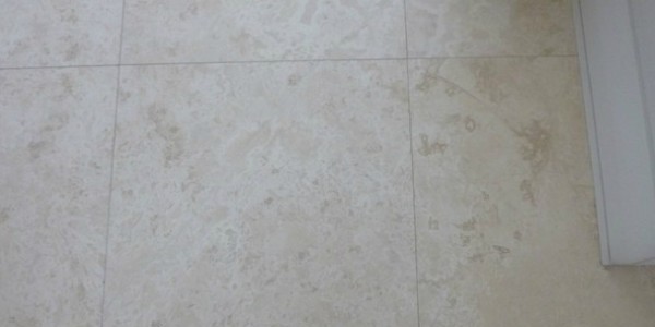 Travertine Cracked Tiles after being repaired.